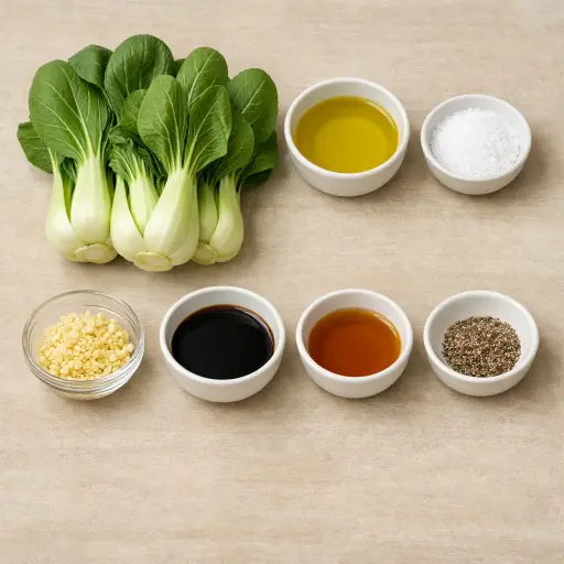 Ingredients for Savory Bok Choy Stir-Fry