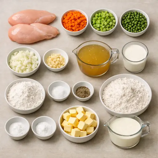 Ingredients for Savory Chicken Cobbler