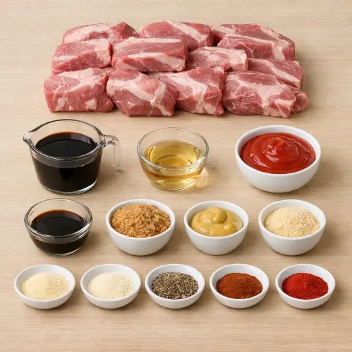 Ingredients for Savory Country Ribs