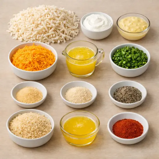 Ingredients for Savory Crunch Funeral Potatoes