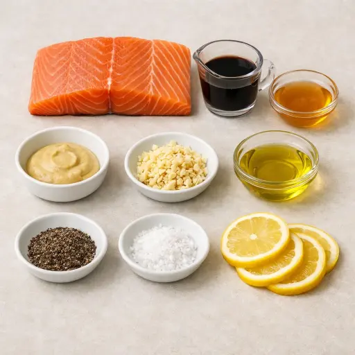 Ingredients for Savory Glazed Salmon