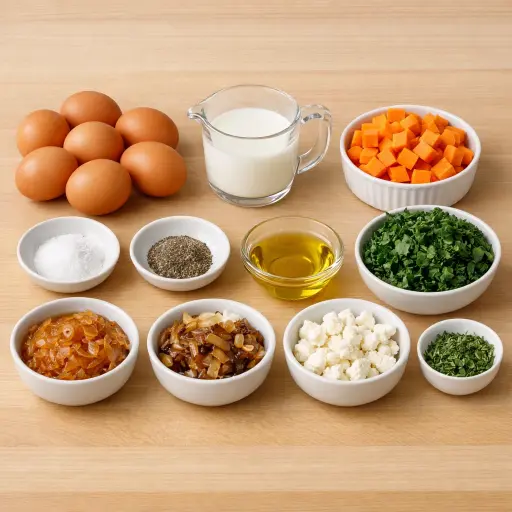 Ingredients for Savory Harvest Frittata