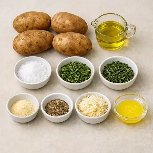 Ingredients for Savory Herb Baked Potato