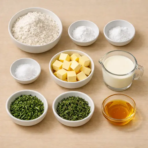 Ingredients for Savory Herb Biscuits