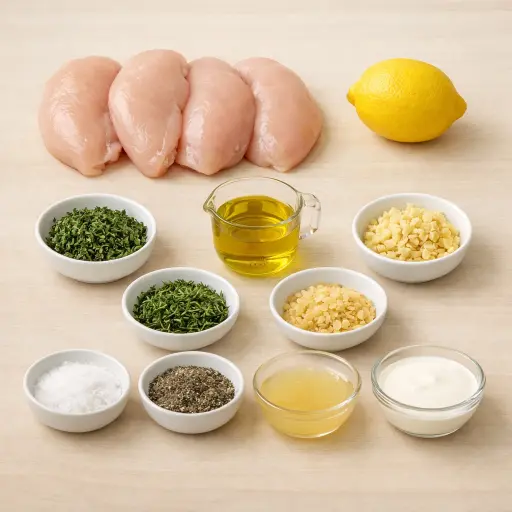 Ingredients for Savory Herb Chicken Delight