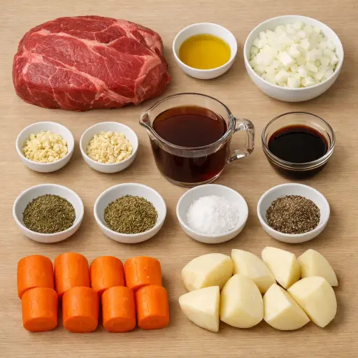 Ingredients for Savory Herb Chuck Roast