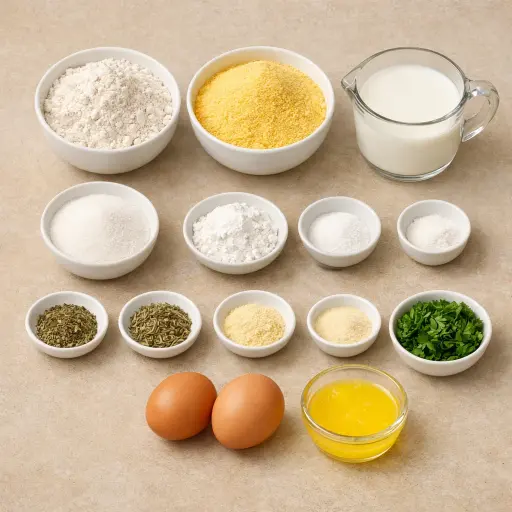 Ingredients for Savory Herb Cornbread