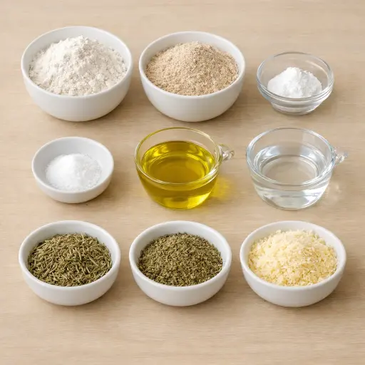 Ingredients for Savory Herb CRACKers