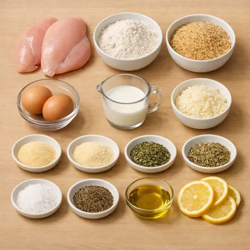 Ingredients for Savory Herb-Crusted Chicken