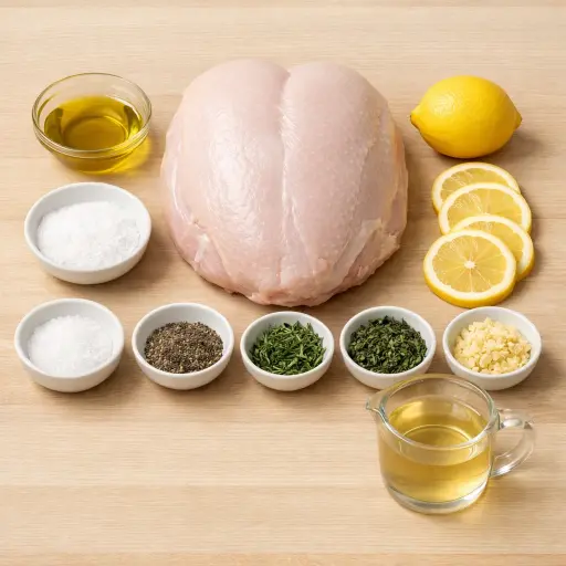 Ingredients for Savory Herb-Crusted Turkey Breast