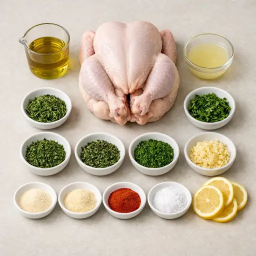Ingredients for Savory Herb-Infused Chicken