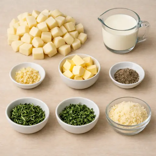 Ingredients for Savory Herb Mashed Potatoes
