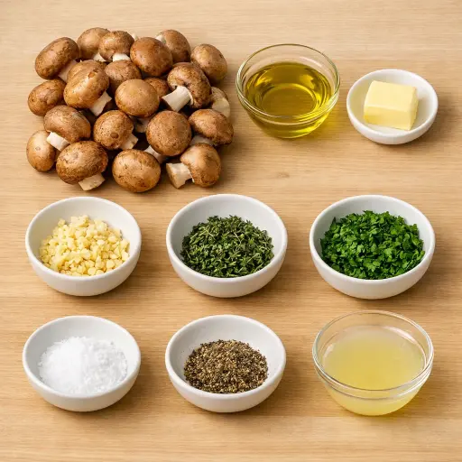 Ingredients for Savory Herb Mushroom Delight