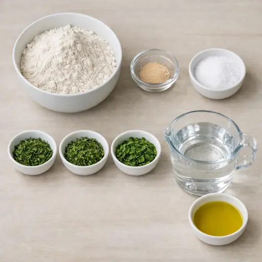 Ingredients for Savory Herb No-Knead Bread