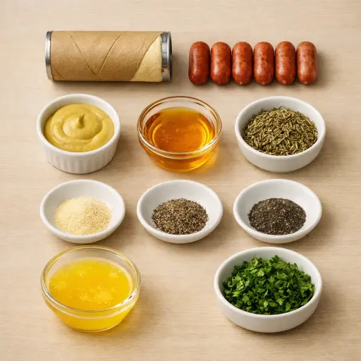 Ingredients for Savory Herb Pigs in a Blanket