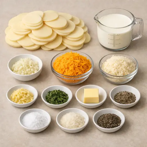 Ingredients for Savory Herb Potato Casserole