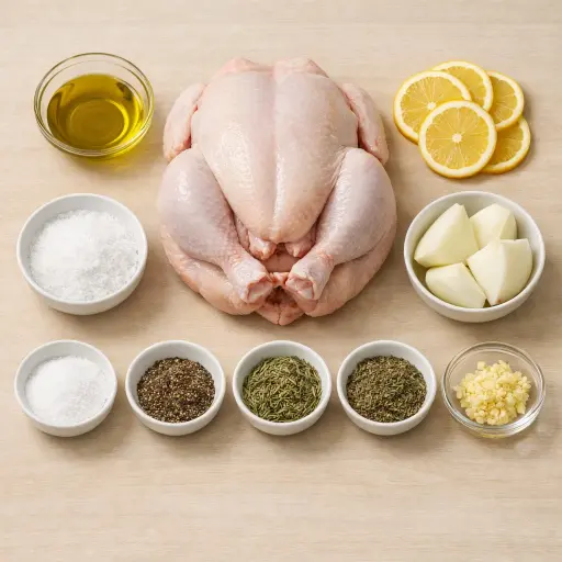 Ingredients for Savory Herb Roasted Chicken