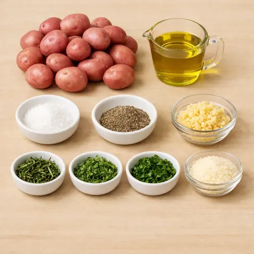 Ingredients for Savory Herb Roasted Potatoes