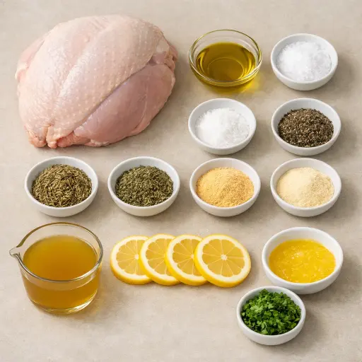 Ingredients for Savory Herb Slow Cooker Turkey Breast