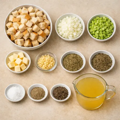 Ingredients for Savory Herb Stuffing