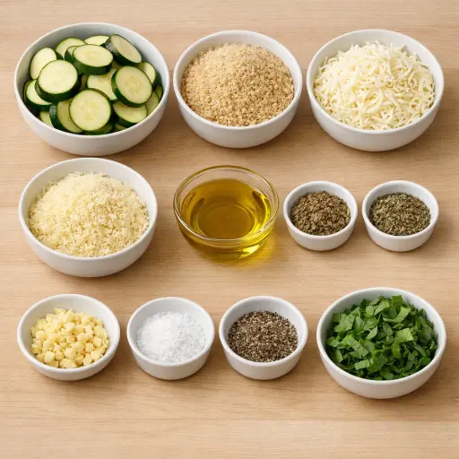 Ingredients for Savory Herb Zucchini Casserole