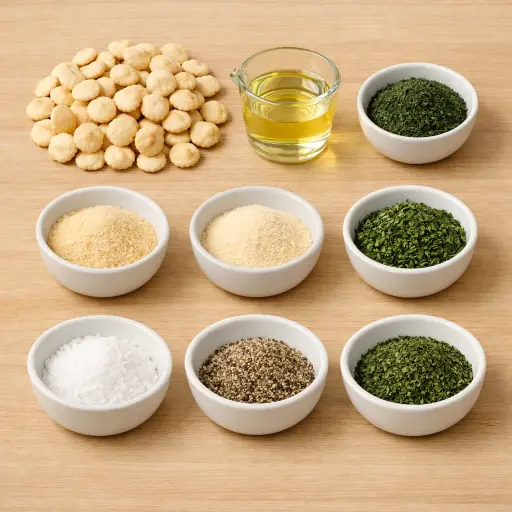Ingredients for Savory Herbed Oyster Crackers