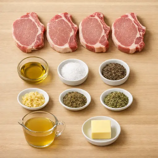 Ingredients for Savory Heritage Baked Pork Chops