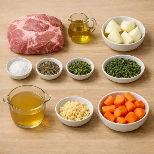 Ingredients for Savory Heritage Pork Roast