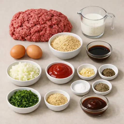 Ingredients for Savory Homestyle Meatloaf