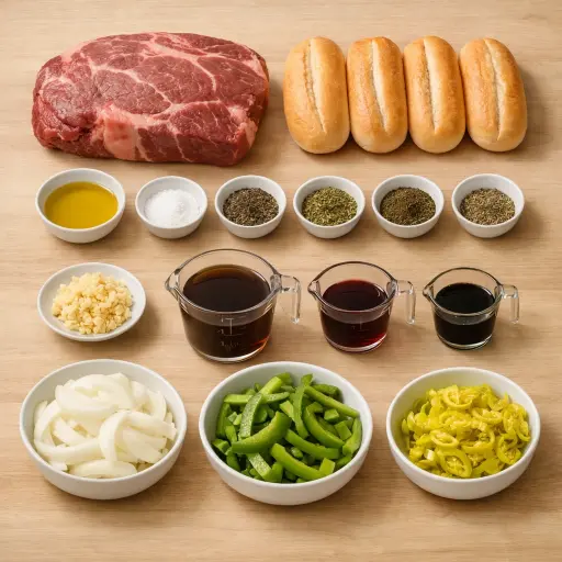 Ingredients for Savory Italian Roast Beef