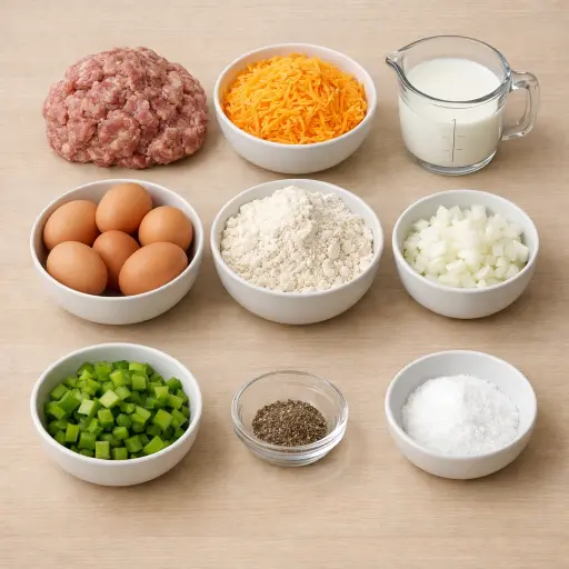 Ingredients for Savory Morning Bake