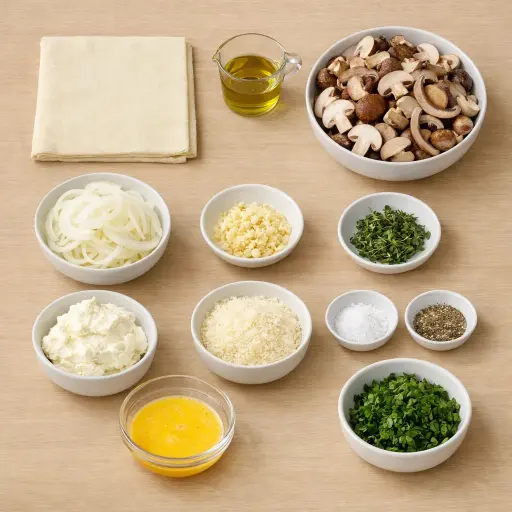 Ingredients for Savory Mushroom Galette