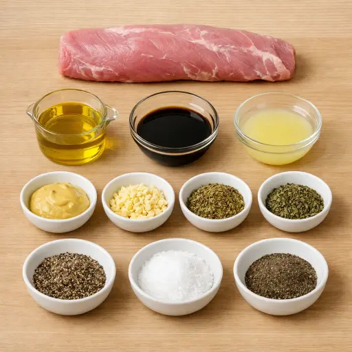 Ingredients for Savory Pork Tenderloin Delight