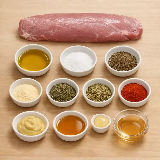 Ingredients for Savory Pork Tenderloin