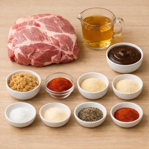 Ingredients for Savory Pulled Pork Delight