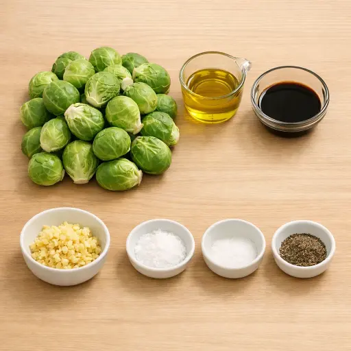 Ingredients for Savory Roasted Brussels Sprouts