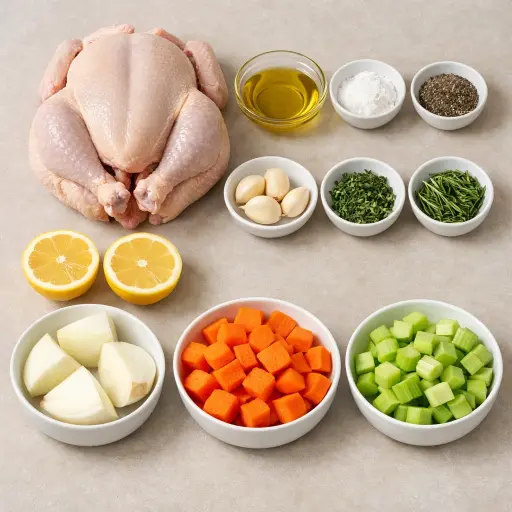 Ingredients for Savory Roasted Chicken