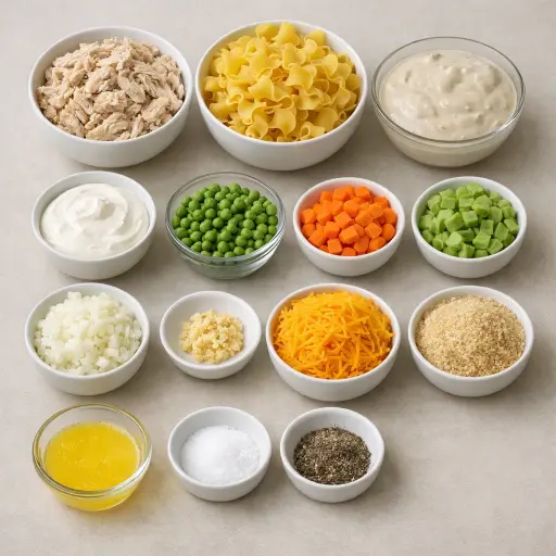 Ingredients for Savory Rustic Amish Casserole