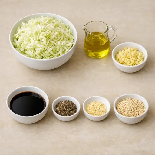 Ingredients for Savory Sautéed Cabbage