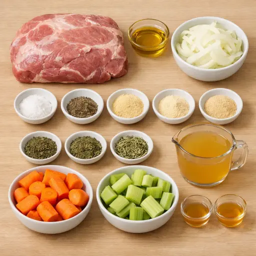 Ingredients for Savory Slow Cooked Pork Roast
