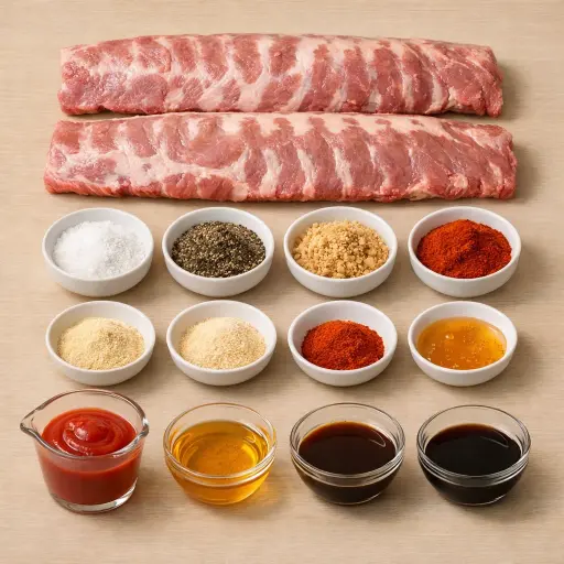 Ingredients for Savory Slow-Cooked Ribs
