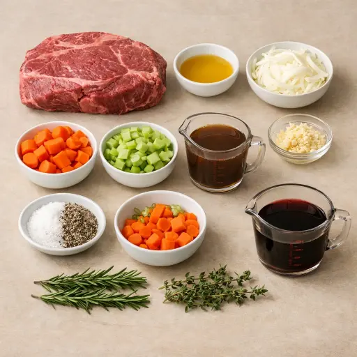 Ingredients for Savory Slow Cooker Beef Pot Roast