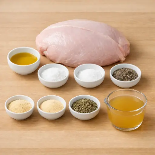 Ingredients for Savory Slow Cooker Turkey Breast