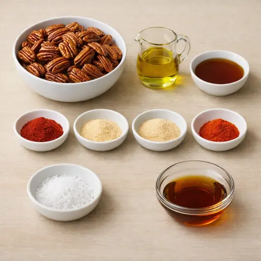 Ingredients for Savory Spiced Toasted Pecans