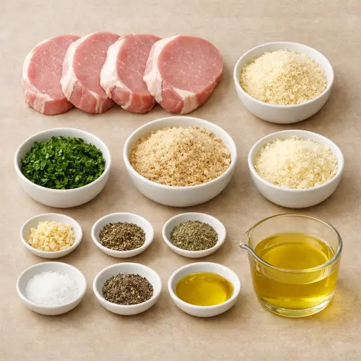 Ingredients for Savory Stuffed Pork Chops