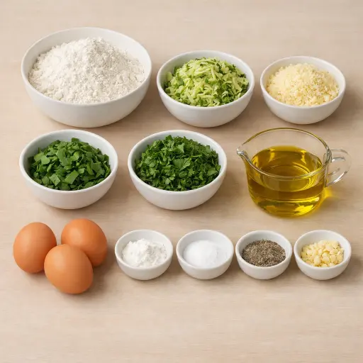 Ingredients for Savory Zucchini Bread