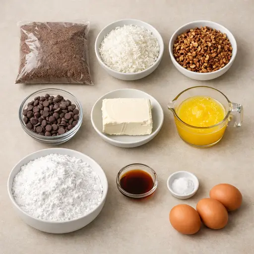 Ingredients for Seismic Delight Cake