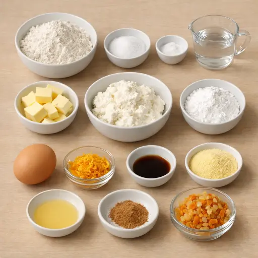 Ingredients for Sfogliatelle