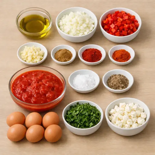 Ingredients for Shakshuka