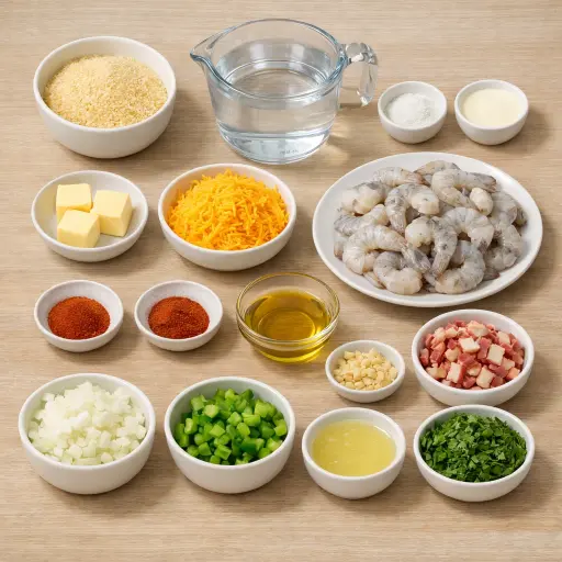 Ingredients for Shrimp and Grits